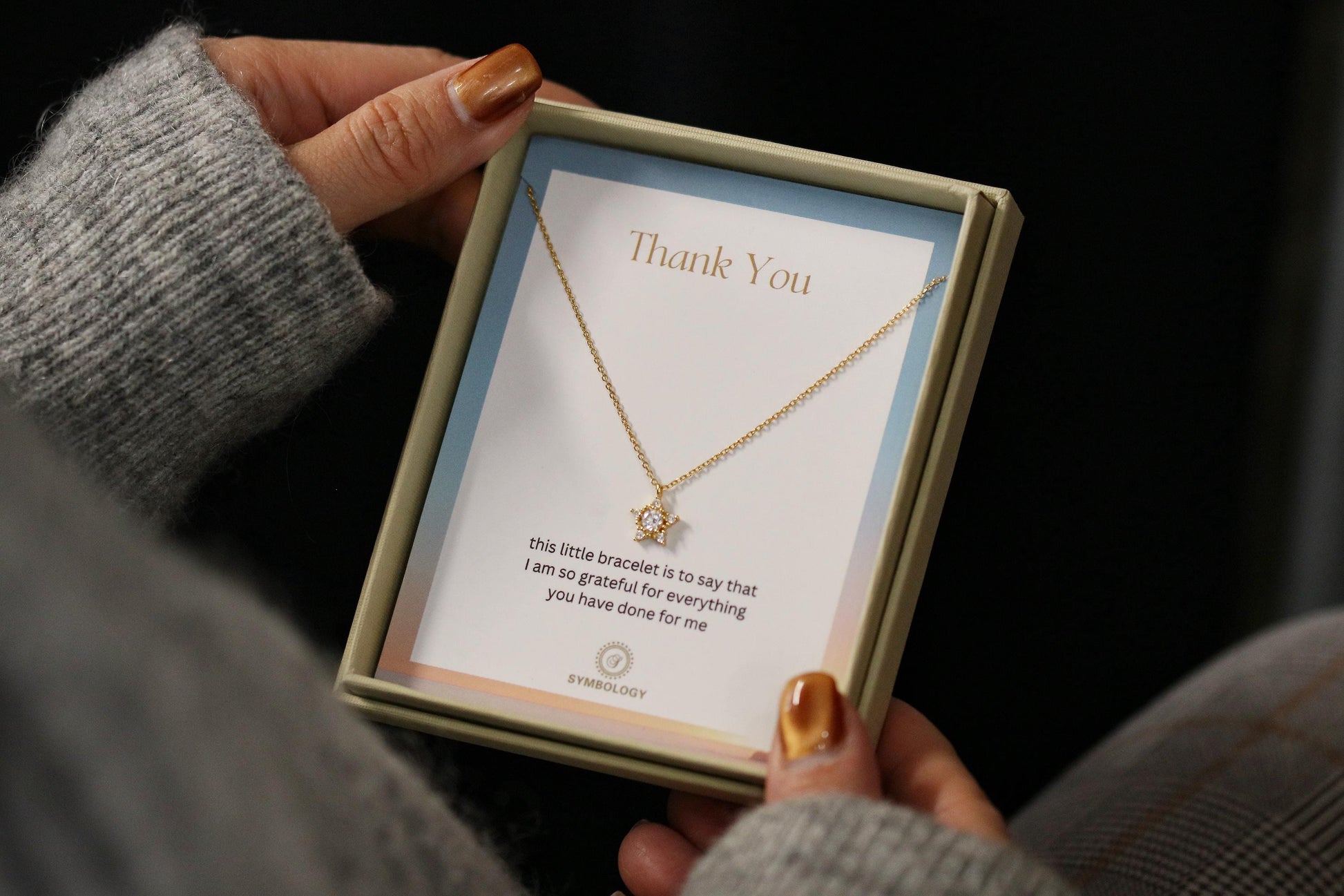 925 Sterling Silver or Gold Star Necklace, Dainty Star Pendant Jewellery, Thank You Gift for Her, Minimalist Christmas