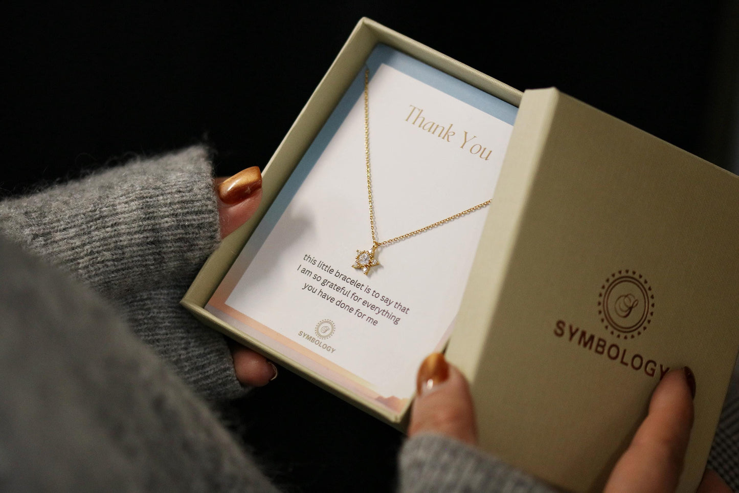 925 Sterling Silver or Gold Star Necklace, Dainty Star Pendant Jewellery, Thank You Gift for Her, Minimalist Christmas
