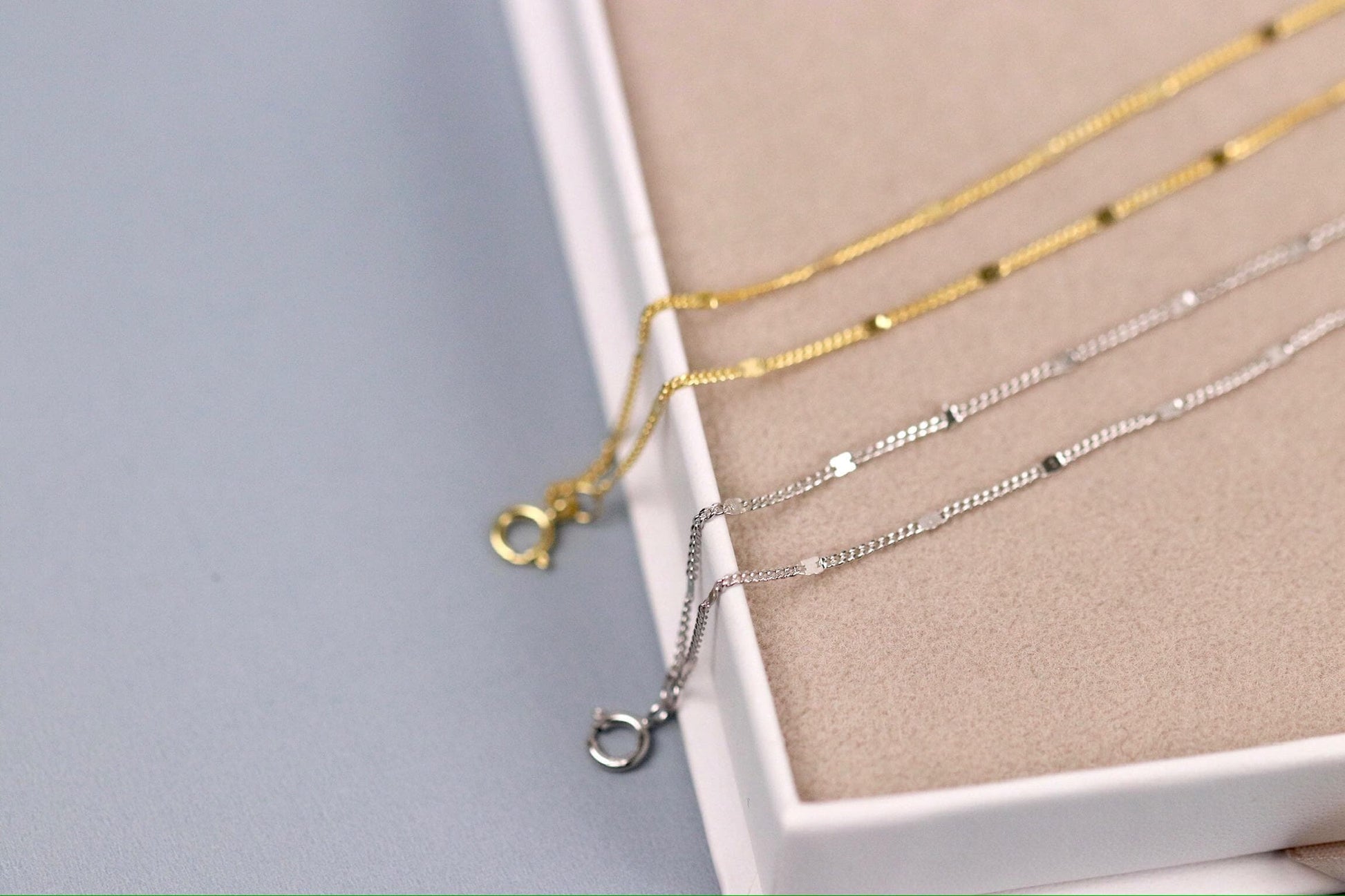 Sterling Silver Multi Layer Bracelet, Gold or Silver Dainty Chain Bangle, Minimalist Layered Jewelry