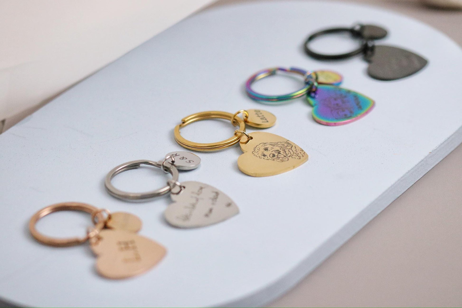 16 18 21 Milestone Birthday Gift, Gold Handwriting Engraving Keyring: Personalised Memorial Photo Gift