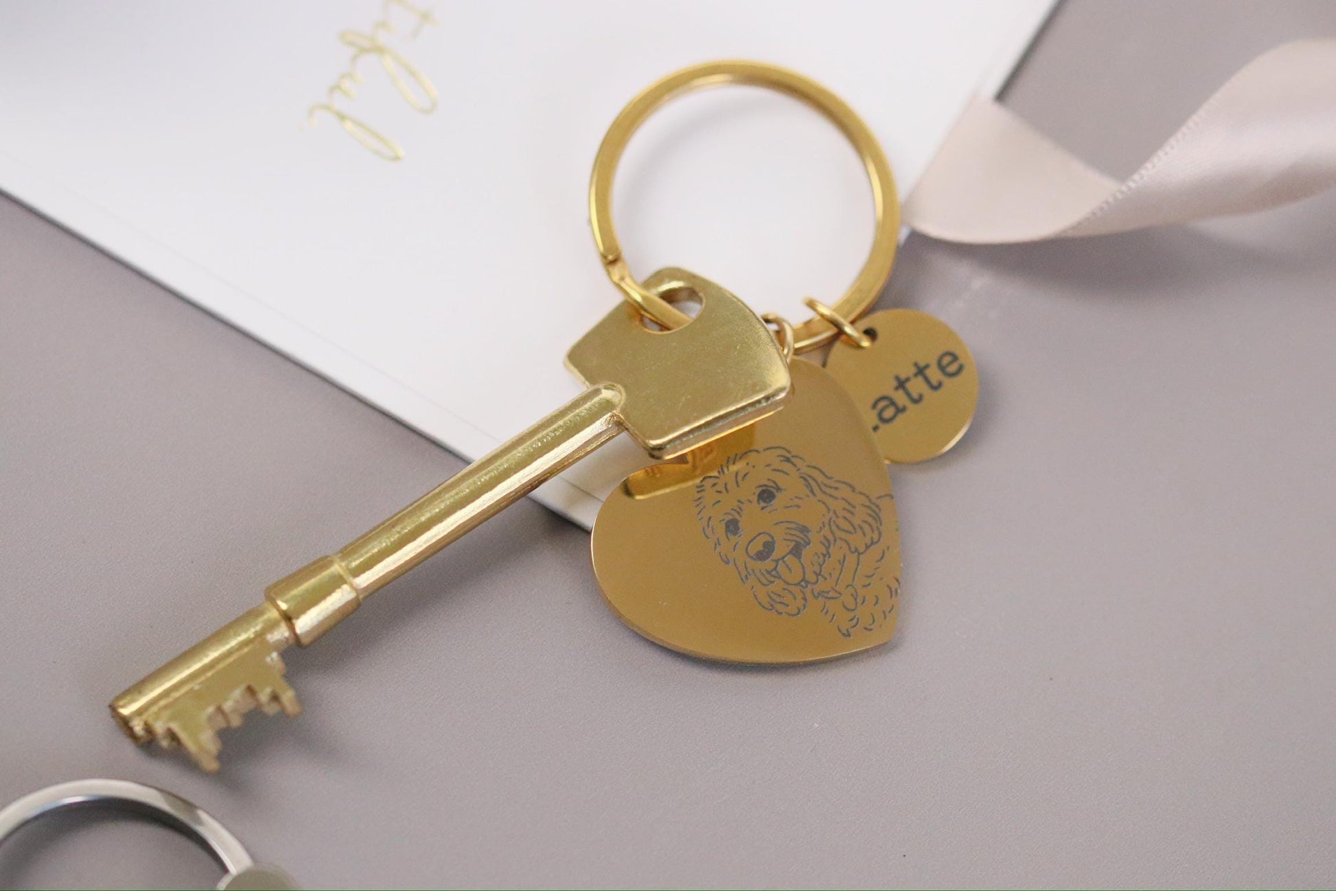 16 18 21 Milestone Birthday Gift, Gold Handwriting Engraving Keyring: Personalised Memorial Photo Gift