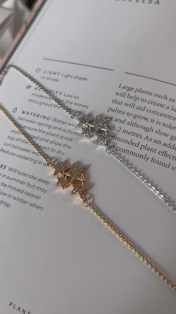 Mother Daughter Star Constellation Bracelet Set, Personalised CZ Pave Bracelet for Mum/Sister/Friend/Bridesmaid/Graduation, Gift for Her