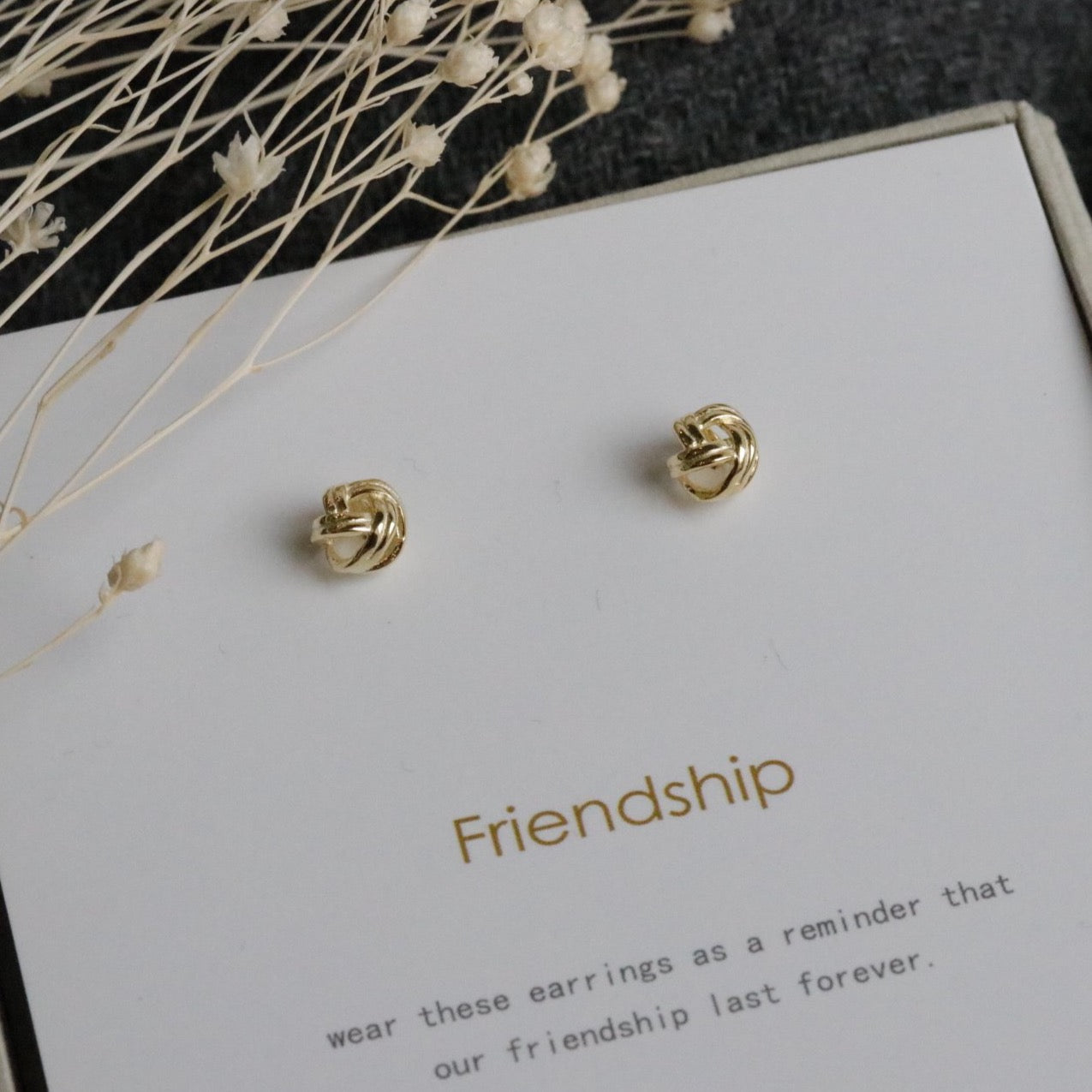 Love Knot Friendship Studs