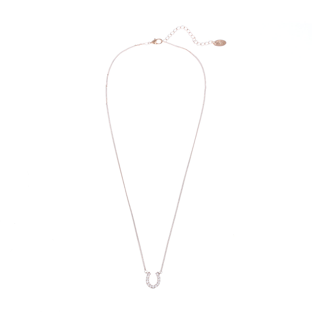 Good Luck Necklace, Symbology Rose Gold Horseshoe Necklace, Delicate 18K Gold Plated Necklace Graduation Gift, New Job Gift, Gift Boxed