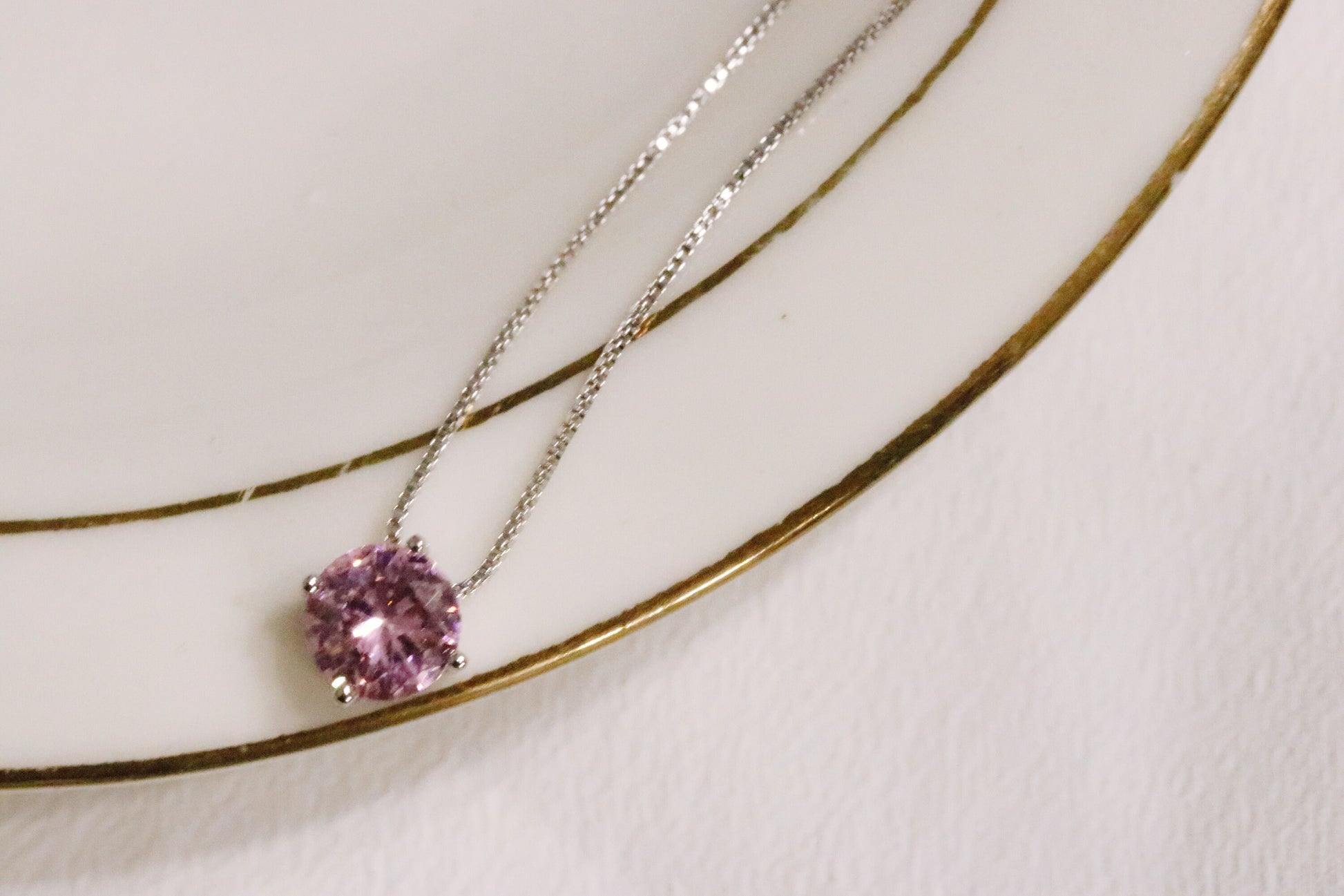 October Birthstone Necklace Handcrafted with Swarovski Crystals / Rose Quartz Crystal Pendant / SYMBOLOGY Valentines Gift for Her