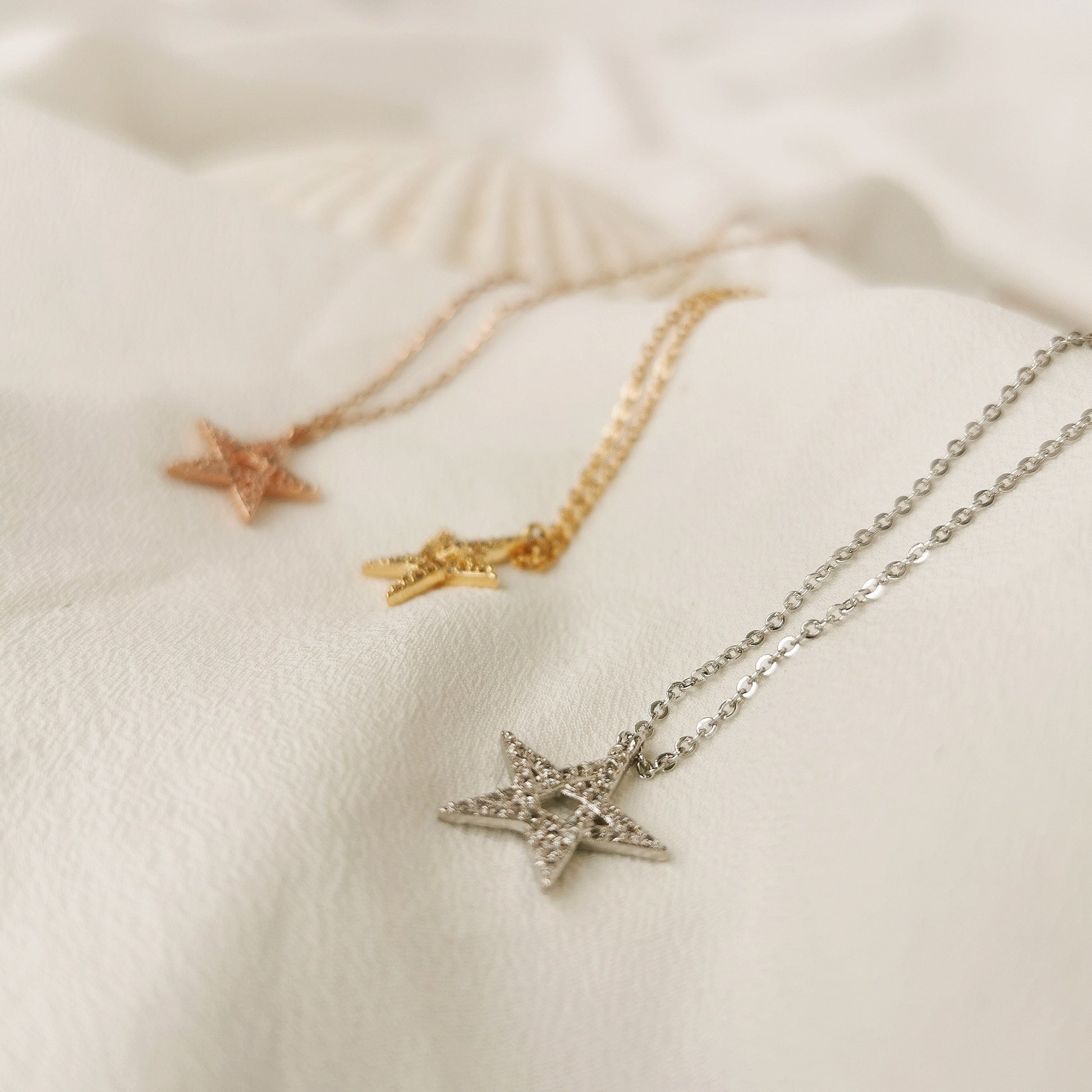 Teacher Necklace Gift Handcraft Crystal Halo Star Necklace in Gold & Silver,End of Term Gift For Teacher, Best Teacher Birthday Gift for Her