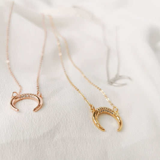 Fabulous Friends Necklace / Handcraft Crescent Moon Necklace of SYMBOLOGY / Special Friends Gift / Best Friends Gift / Birthday Gift