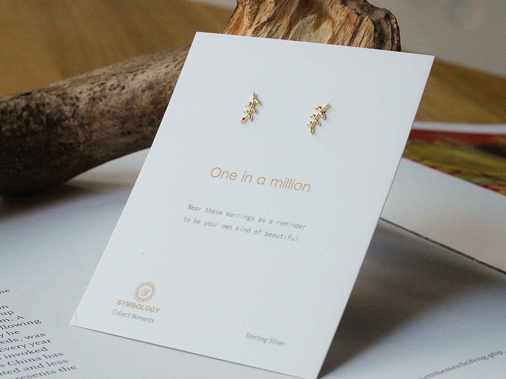Sterling Silver Friendship Leaf Earrings /Gold Oliver Leaf Shaped Minimalist Earrings, Silver Piercing Suds for Second Hole, Gift for Her
