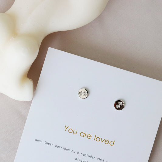 Sterling Silver Zodiac Earrings, Dainty Silver studs, Sagittarius Earring, Horoscope Earring, Gift For Her, Christmas gift, Gift for mum