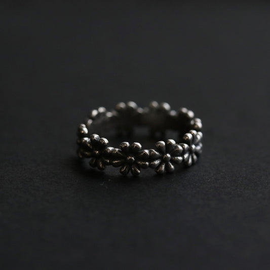 Sterling Silver Daisy Silver Ring, Vintage Flower Ring, Pandora Style Ring, Modern Minimal Ring, Dainty Delicate Cute Ring, Gift for Her