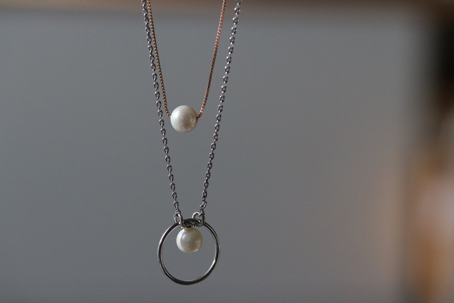 Mother Circle Pearls Necklace Set, Personalised Dainty Necklace for Mum of the Bride,Present for Mum/Sister/Best Friends/Bridesmaid/Wedding