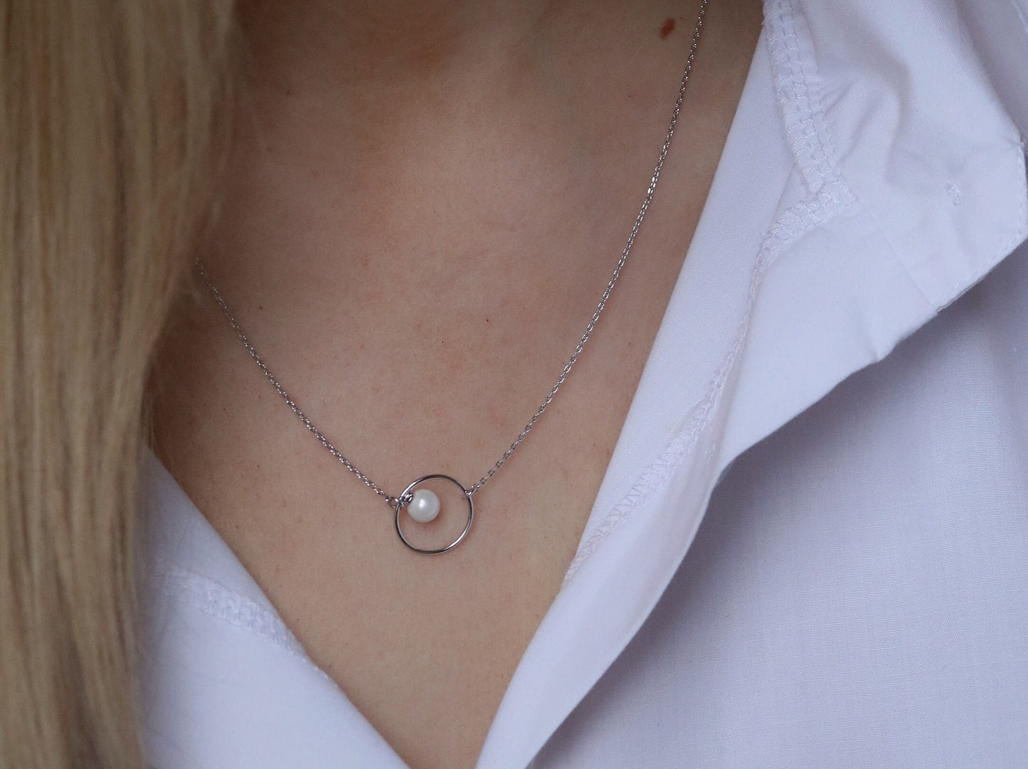 Mother Circle Pearls Necklace Set, Personalised Dainty Necklace for Mum of the Bride,Present for Mum/Sister/Best Friends/Bridesmaid/Wedding