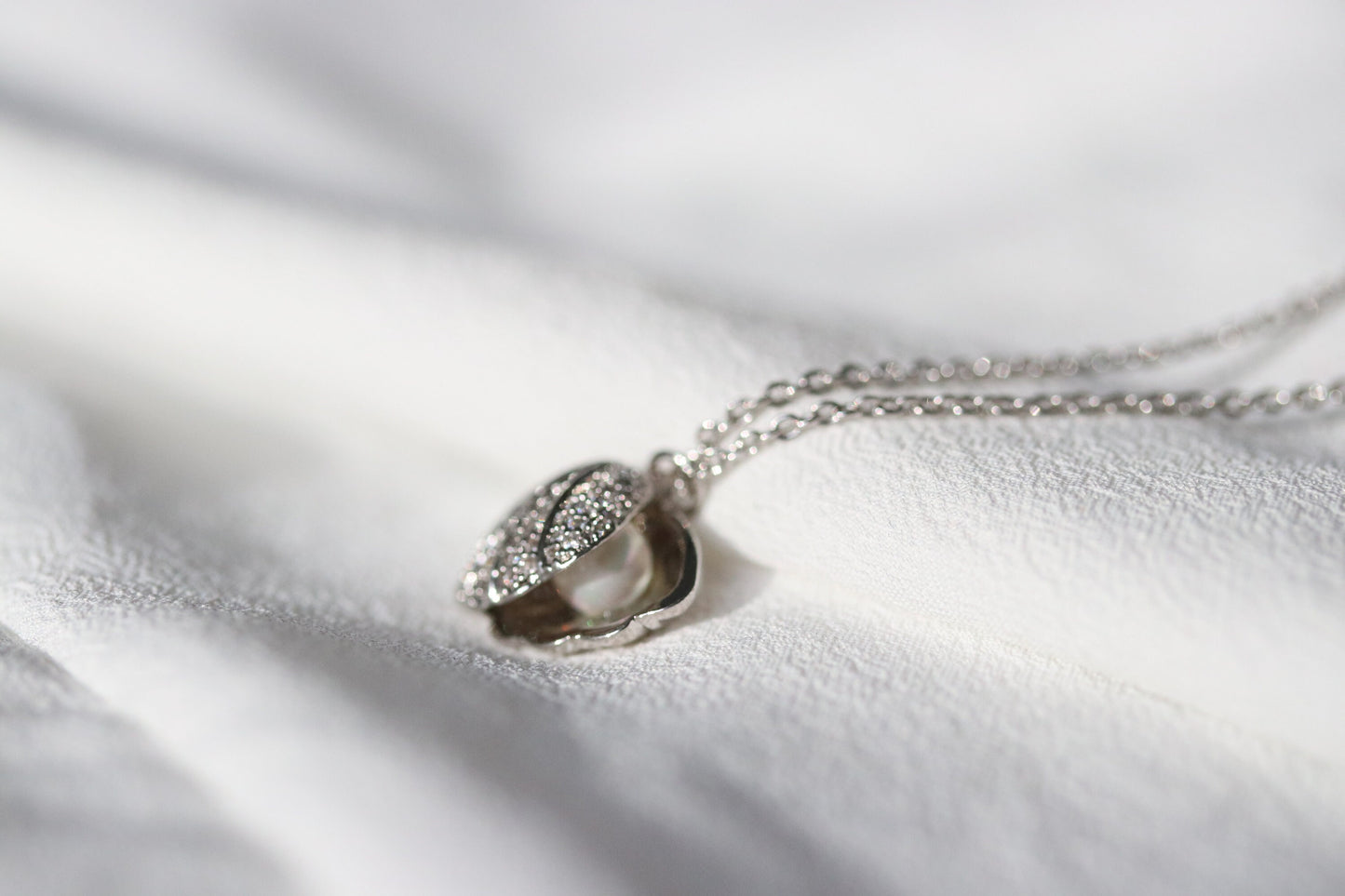Mother Daughter Shell and Pearls Necklace Set, Wedding Necklace for Mum and Bride, Present for Mum/Sister/Friends/Bridesmaid/Wedding Gift