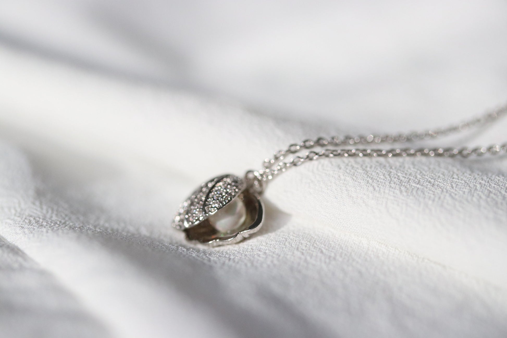 Mother Daughter Shell and Pearls Necklace Set, Wedding Necklace for Mum and Bride, Present for Mum/Sister/Friends/Bridesmaid/Wedding Gift