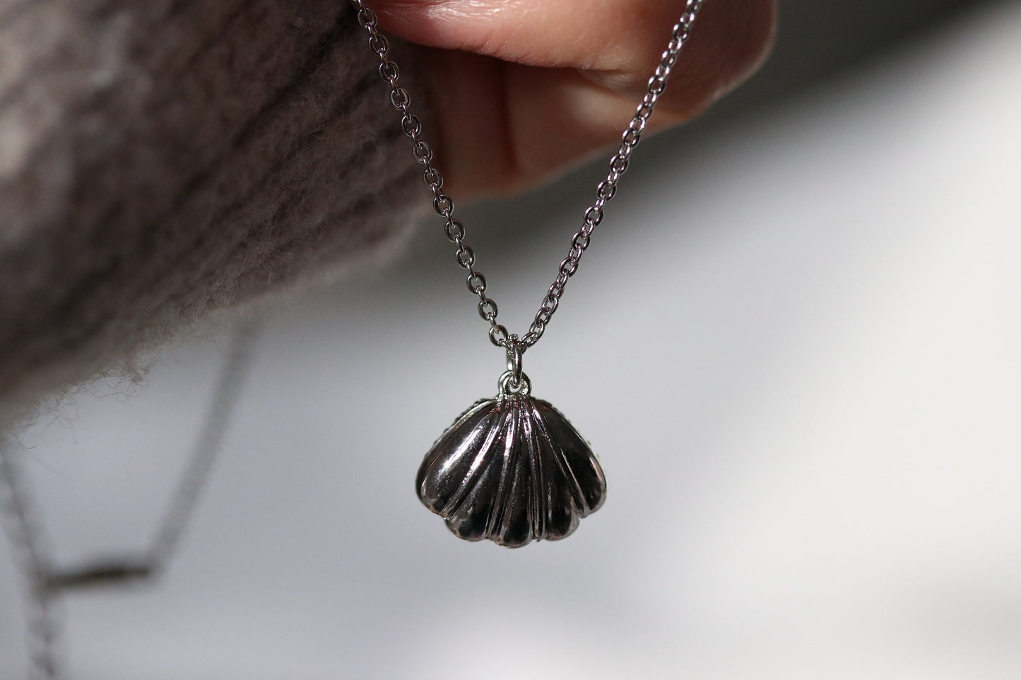 Mother Daughter Shell and Pearls Necklace Set, Wedding Necklace for Mum and Bride, Present for Mum/Sister/Friends/Bridesmaid/Wedding Gift