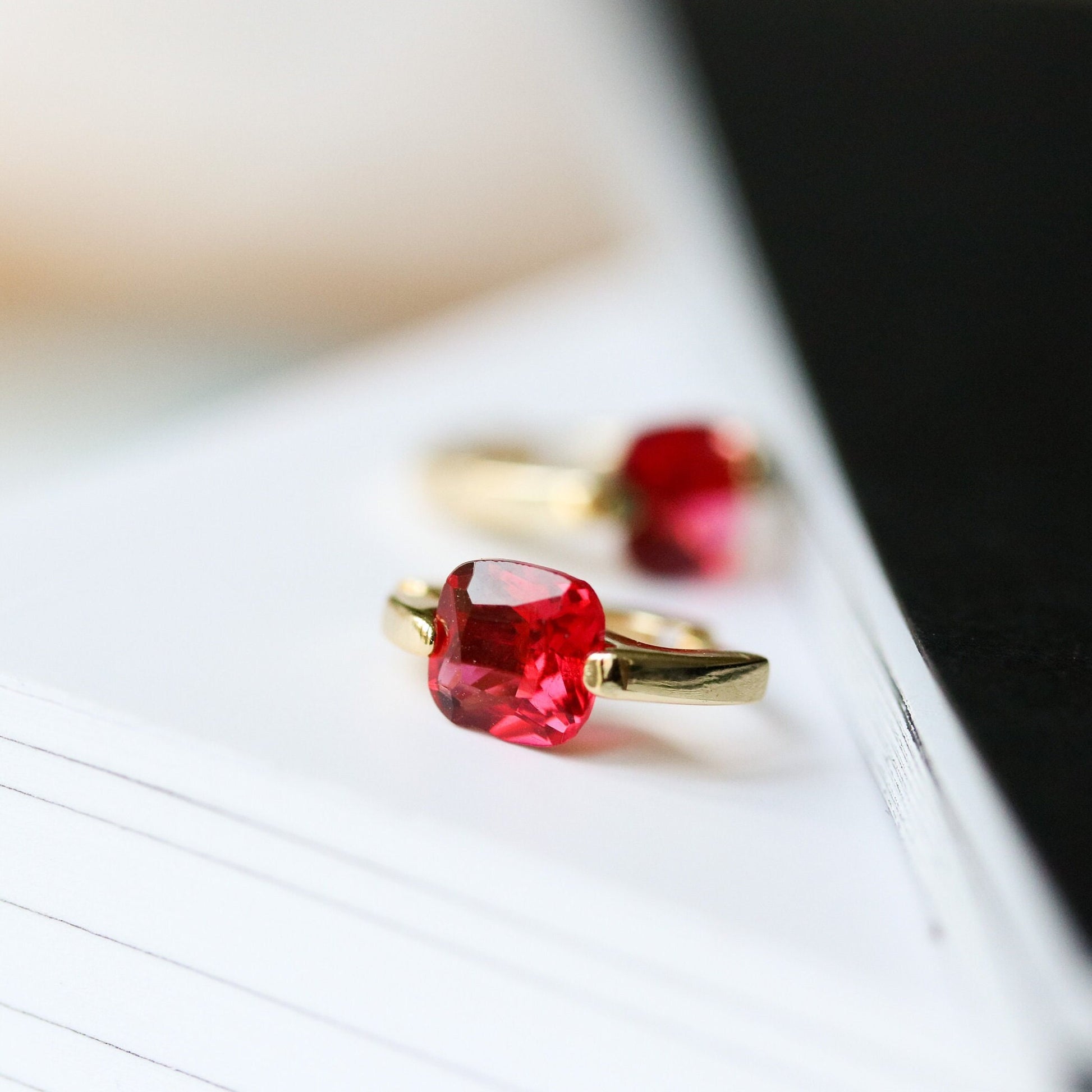 Tiny Birthstone Hoops, Personalised Gold Hoop Earrings, Birthstone Huggies, Dainty Minimalistic Womens Jewellery, Birthday Gift for Her
