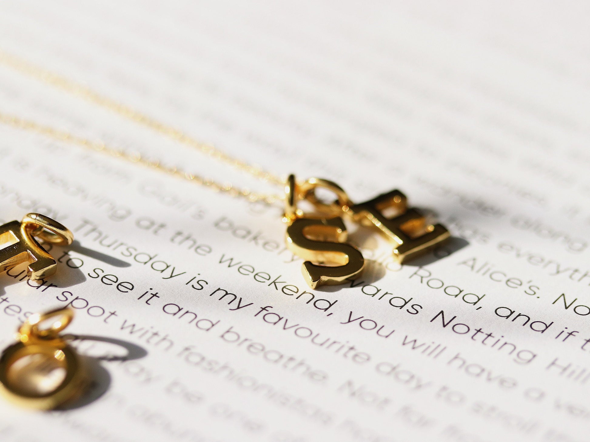 925 Silver Initial Necklace for Granddaughter & Grandmother, Gold Vermeil Initial Personalised Necklace, Sentimental Family Gift for Her