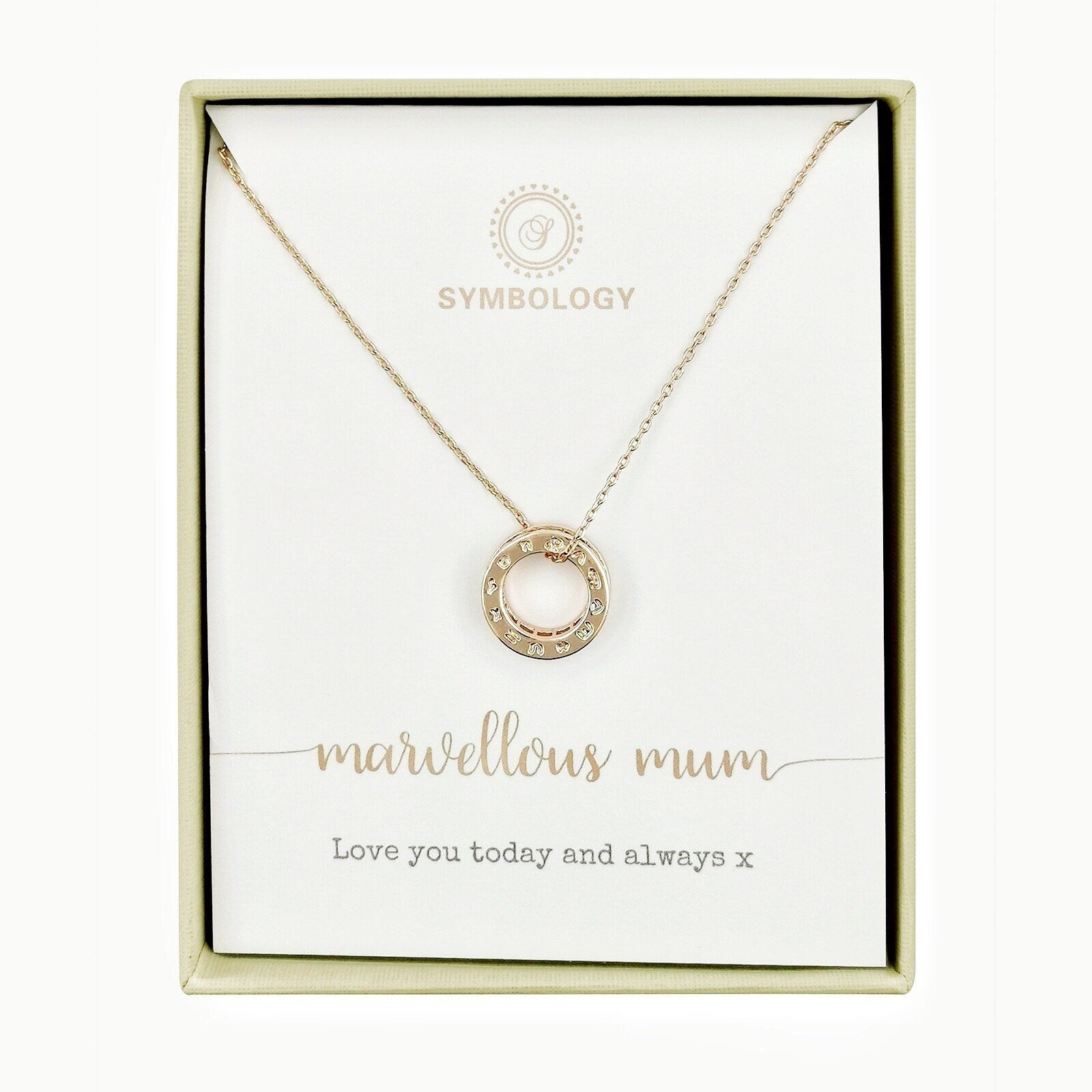 Gold Pave CZ Circle Necklace / Crystal Mum Necklace, Silver Minimalist Circle / Rose Gold Charm Necklace / Gift for Mum / Mothers Day Gift
