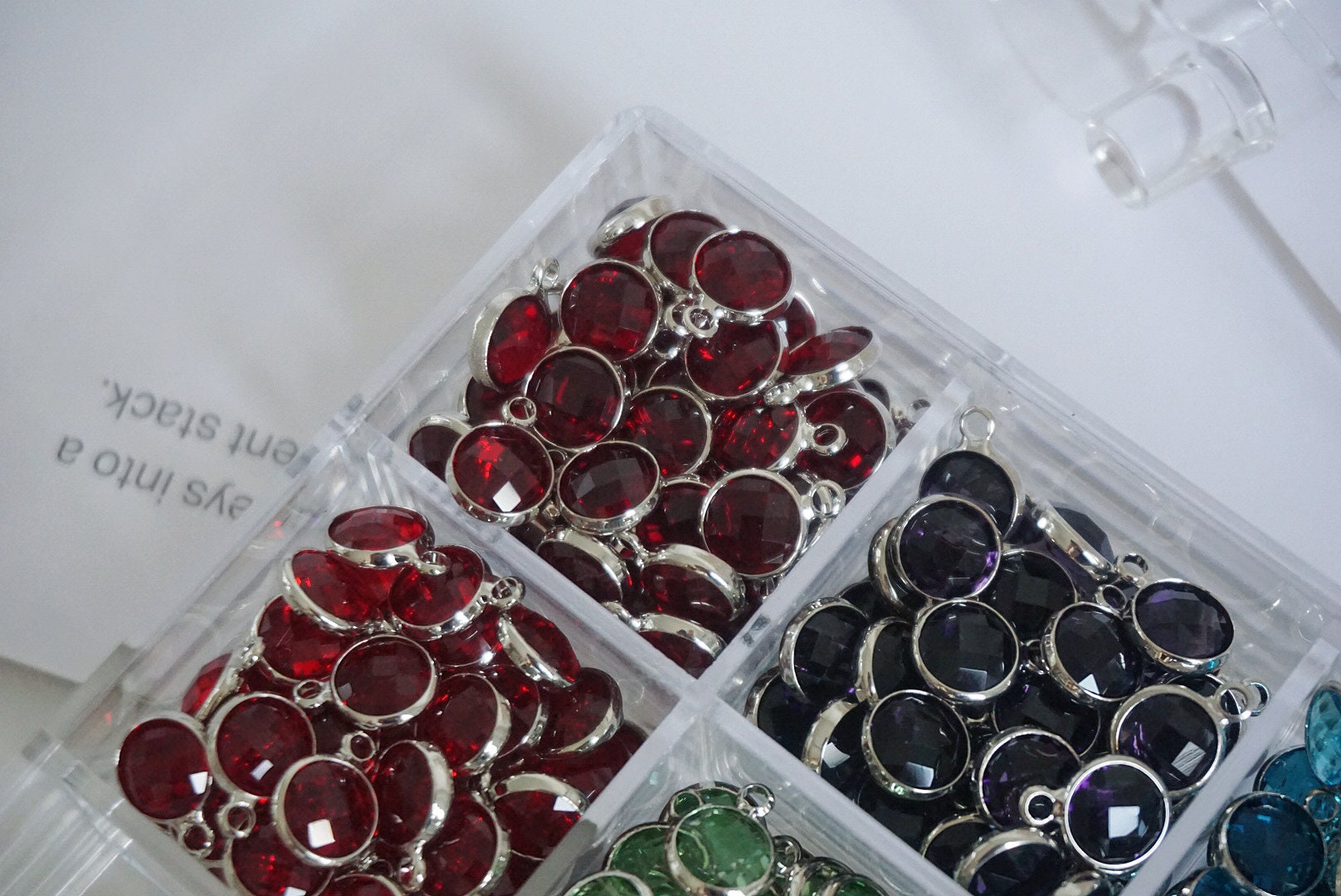 5 Layers Clear Acrylic Organiser Box with 120 Sections Compartments, Five Drawers Tray, Handmade Parts Organiser, Jewellery Party StorageBox